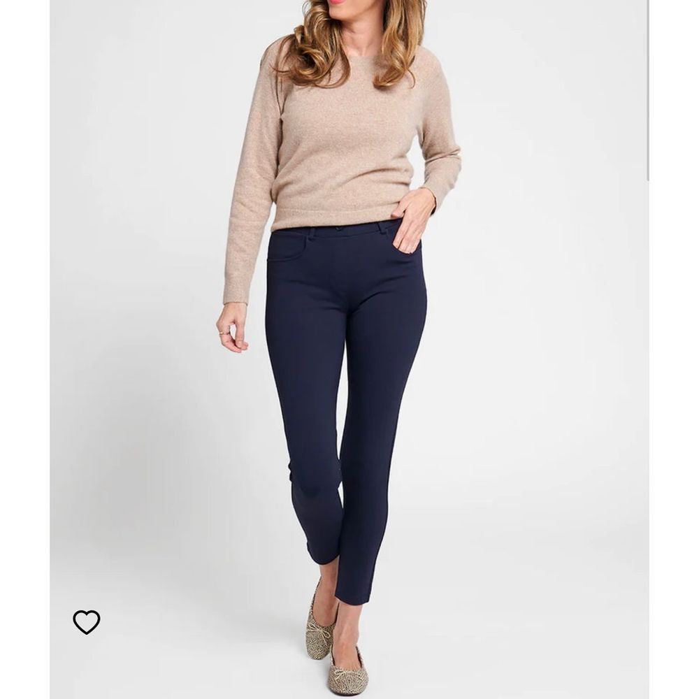 Betabrand Navy Skinny Pants